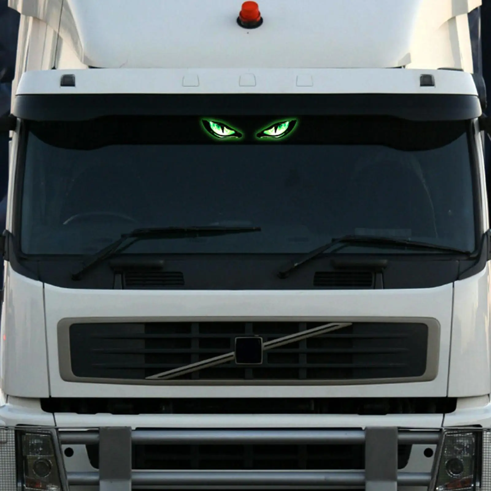 Solar Eye Led Warning Light Dynamic Waterproof Reflective Decoration LED Car Window Light For SUV Truck Van RV Bike Motorcycles