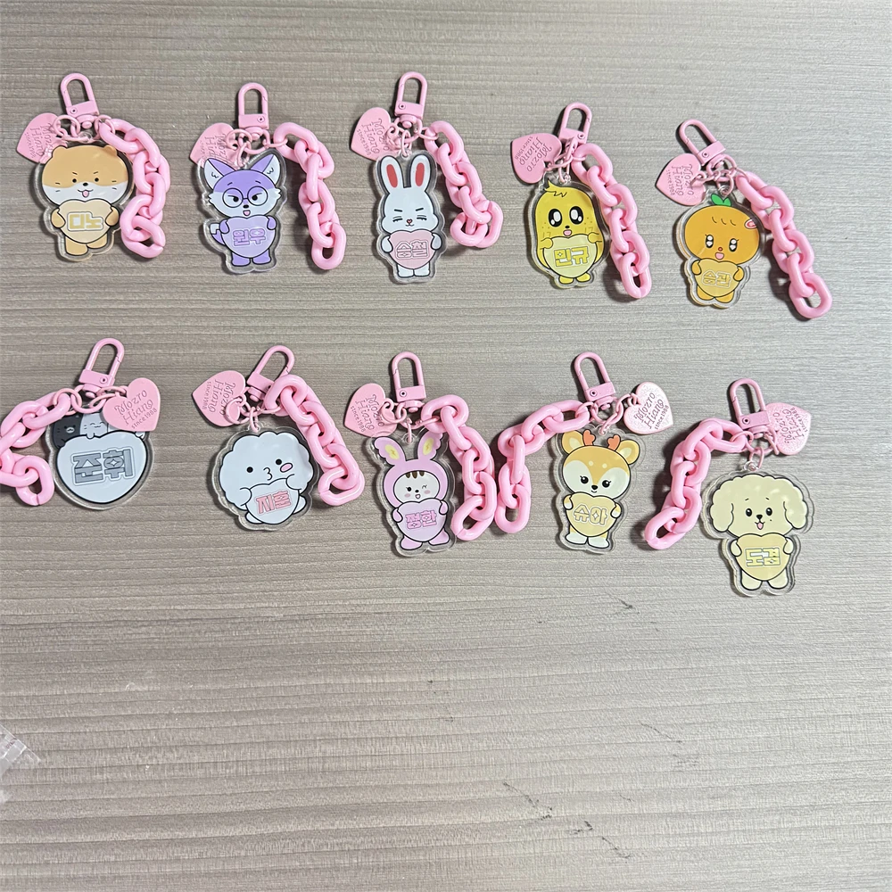 13pcs Kpop IDOL Keychain S.COUPS JEONGHAN JOSHUA JUN HOSHI VERNON Exquisite Keyring Backpack Accessories Gift Fans Collection