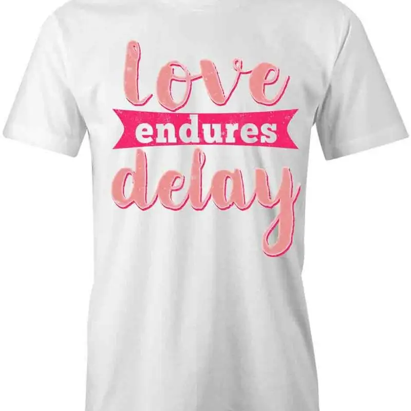 

Футболка LOVE ENDURES DELAY d Хлопковая одежда HEART S1WSA743