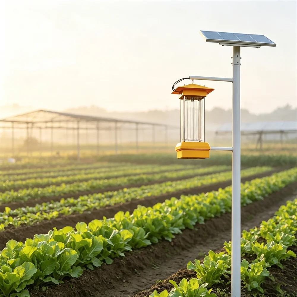 Solar Automatic Insect Monitoring Report Light Agricultural Intelligent Insect Exterminator