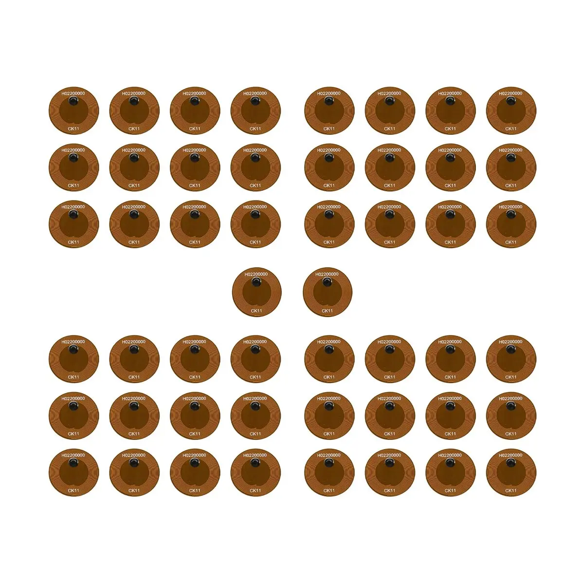 A72U 50PCS FPC 20mm NFC Tag 13.56MHz 213 Chip for Membership Card Making Anti-Counterfeiting Traceability