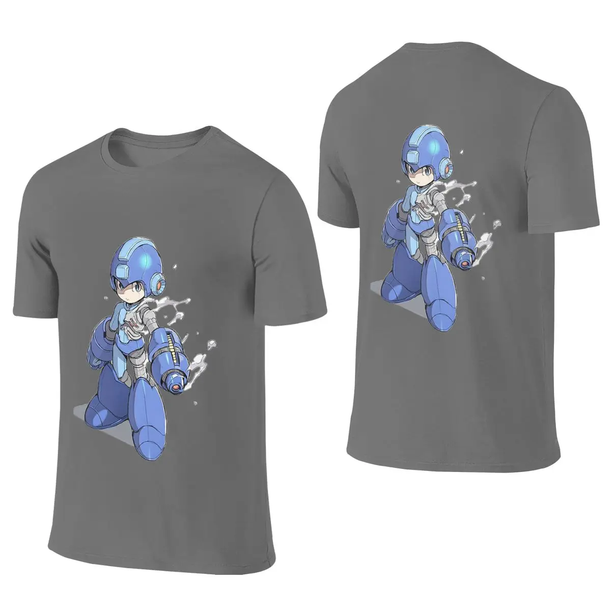 Megaman Breathable Reversible T-shirt Casual Girlish Feeling Everyday Versatility Short Sleeve