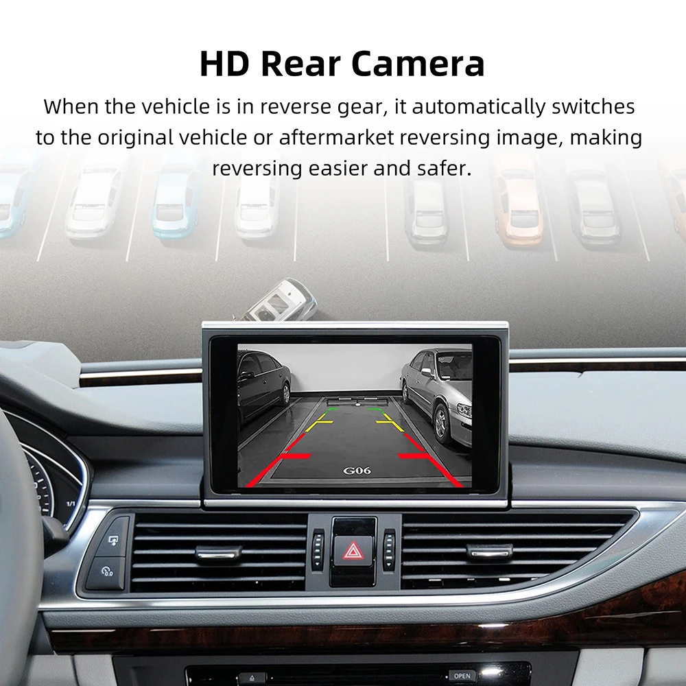 اللاسلكية Carplay أندرويد واجهة السيارات التحديثية أطقم لأودي A6 A7 2010-2015 6.5 "/7" شاشة MMI 3G فك صندوق وحدة Airplay #2