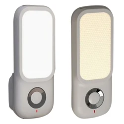 Sensore di movimento a LED luce notturna sensore domestico creativo ricarica Wireless sensore di luce Plug-In torcia per corridoio camera da letto