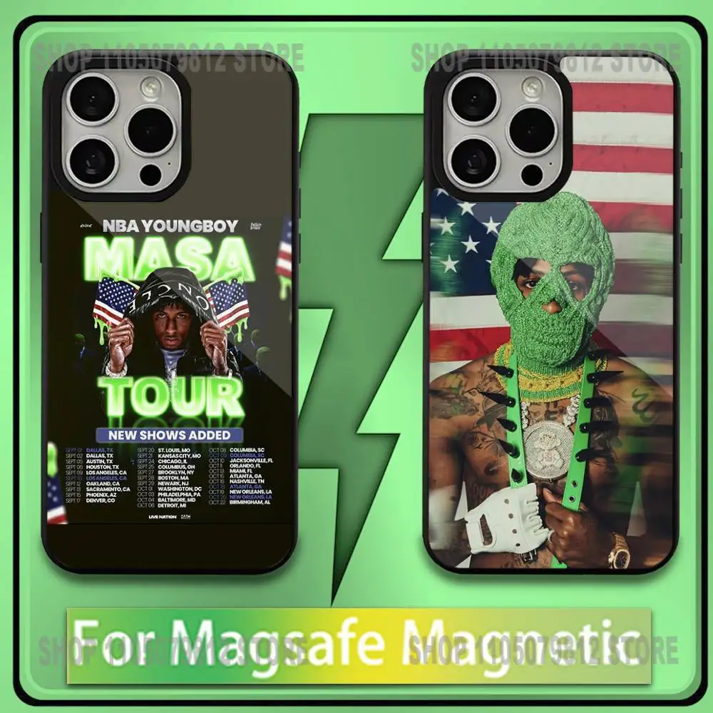 

YoungBoy Never Broke Again Tour 2025 Phone Case For iPhone17,16,15,14,13,12,11,Plus,Pro,Max,Mini Soft Magnetic Wireless Charge