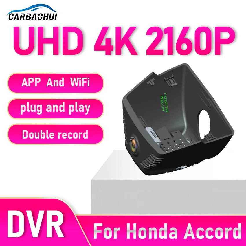 New! 4K Plug and Play Car DVR Dash Cam Camera For Honda Accord 11 Mk11 CY 2023 2024 2025 2026 Dashcam Video Recorder Night Visio