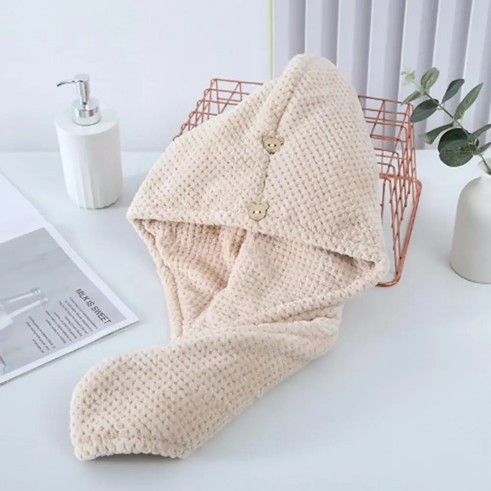 Hair Towel  Comfortable   Hair Drying Hat Women Ultra-soft Absorbent Hair Drying Hat