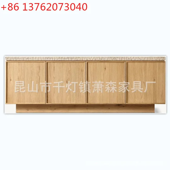 

American solid wood high-end luxury sideboard, restaurant sideboard, storage cabinet