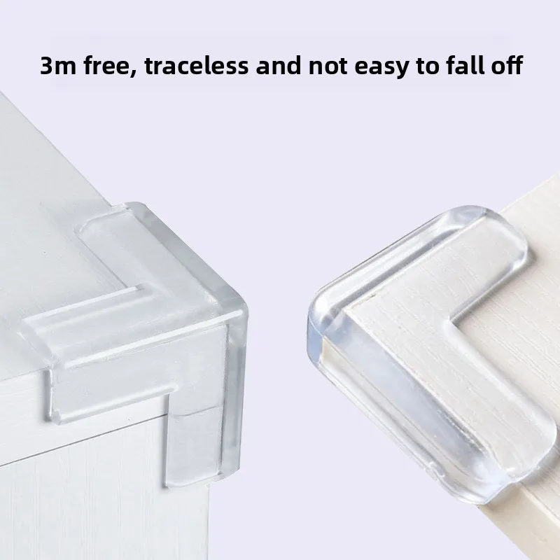 

Kids Transparent Anti-Collision Edge & Corner Guards - For Coffee Tables, Glass Tables & Chairs, Baby Safety Protection Covers