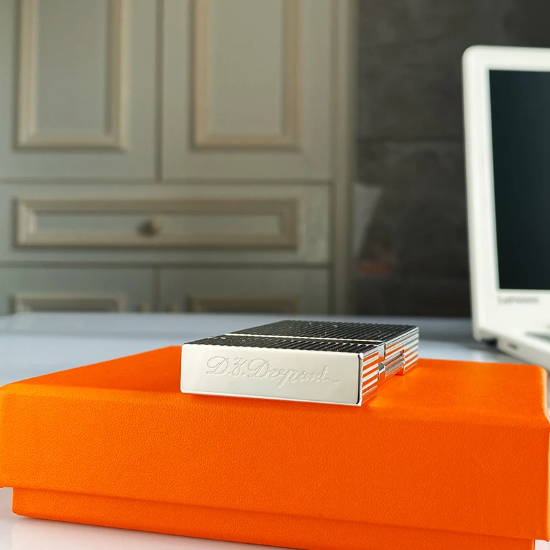 

Luxury Commemorative Edition Butane Lighter Single & Double Flame with Ping Sound Natural Paint Design Cigarette Smoker 16086