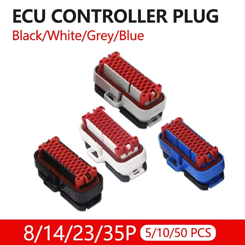 

5/10/50Pcs Car ECU Controller Plug 8 14 23 35Pin Female Sealed Waterproof Connector with terminal 770680-1 776273-1 776164-1