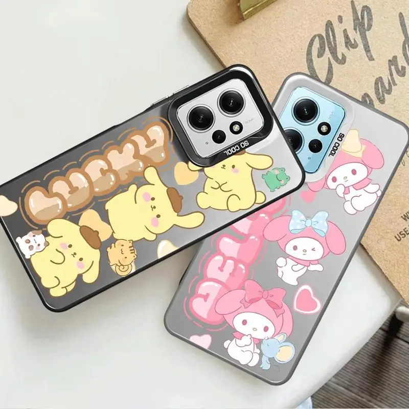 Kuromi My Melody Cinnamoroll Phone Case for Xiaomi Redmi 9C 9T 10 13C 12 4G 12 5G  A1 A2 plus Cover