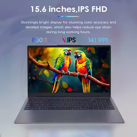 SZBOX 15.6 Inch G156 Laptop Ryzen 7 5825U Fingerprint Notebook Win11 Pro Dual DDR4 RAM NVME SSD Max 64GB TYPE-C 65W PD Computer