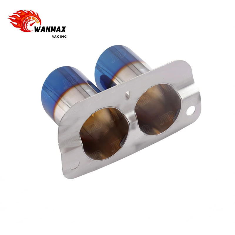 For Porsche 992 GT3/GT3 RS 4.0L High-Performance Racing Titanium Exhaust Tip Valved Catback System with Burnt Blue Tips