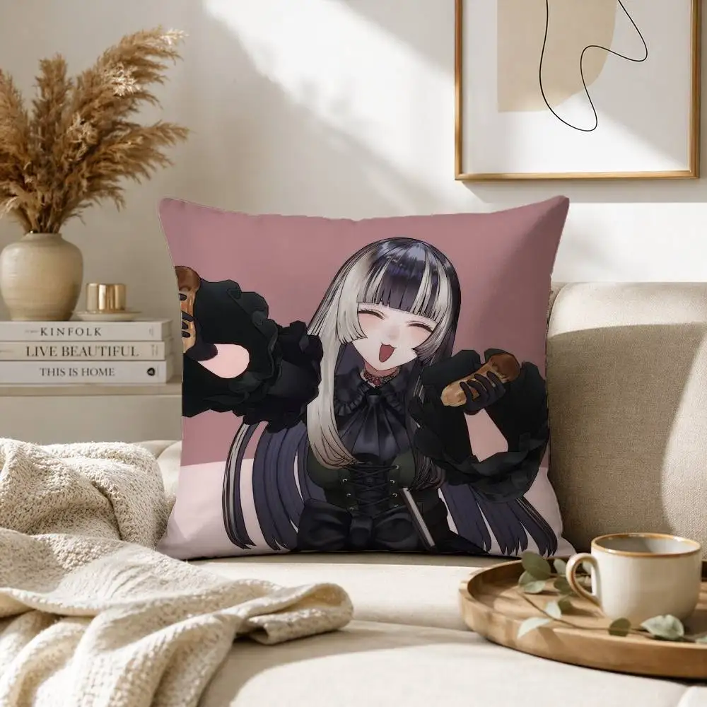 J-Juufuutei R-Raden HOLOLIVE Pillow Case for Sofa Living Room Home office Decor Protective Cover