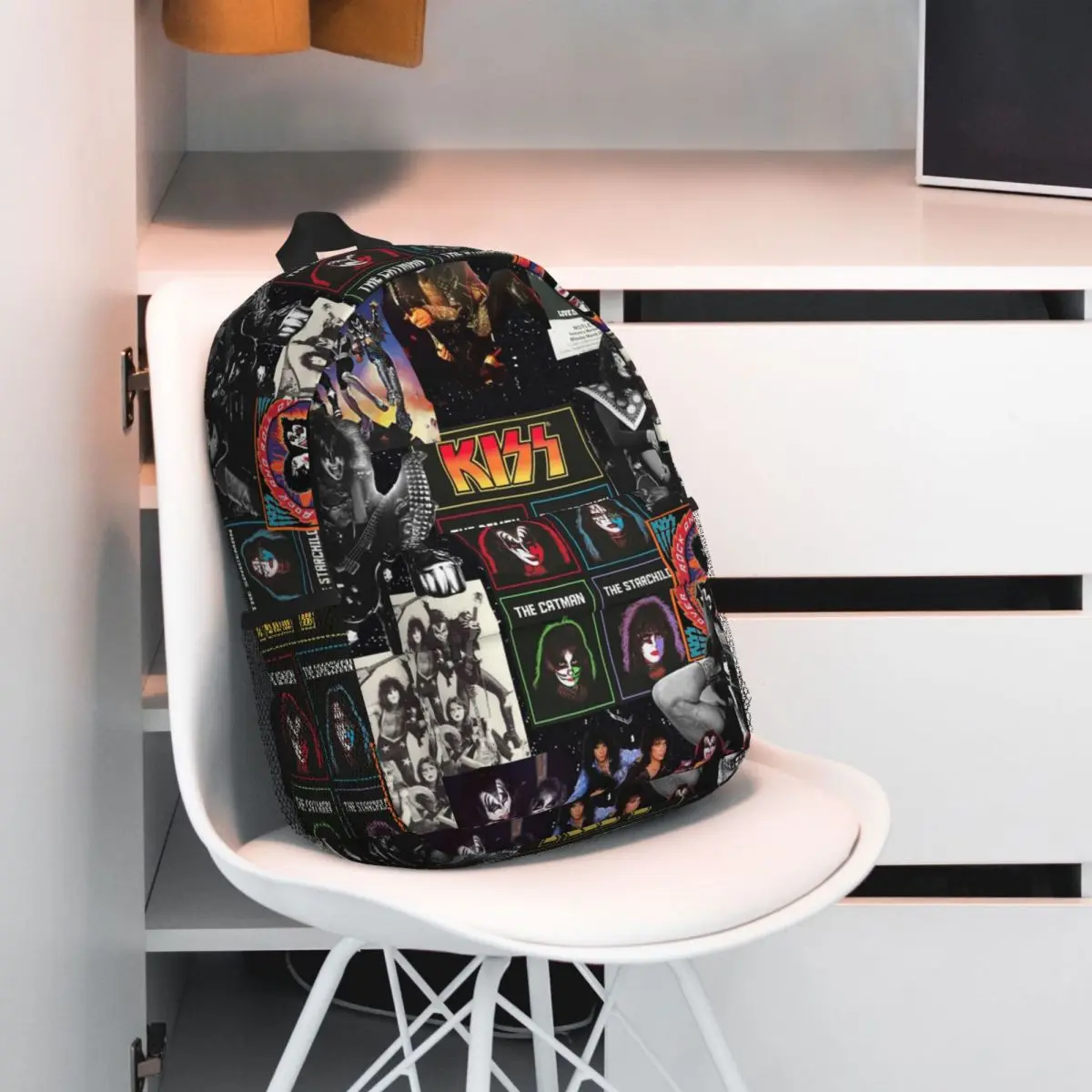 Zaino Heavy Metal Rock Music Band Kiss Vendita calda Zaino Ragazzi Ragazze BookBag Borse a tracolla per uomo Donna Borsa da scuola per bambini