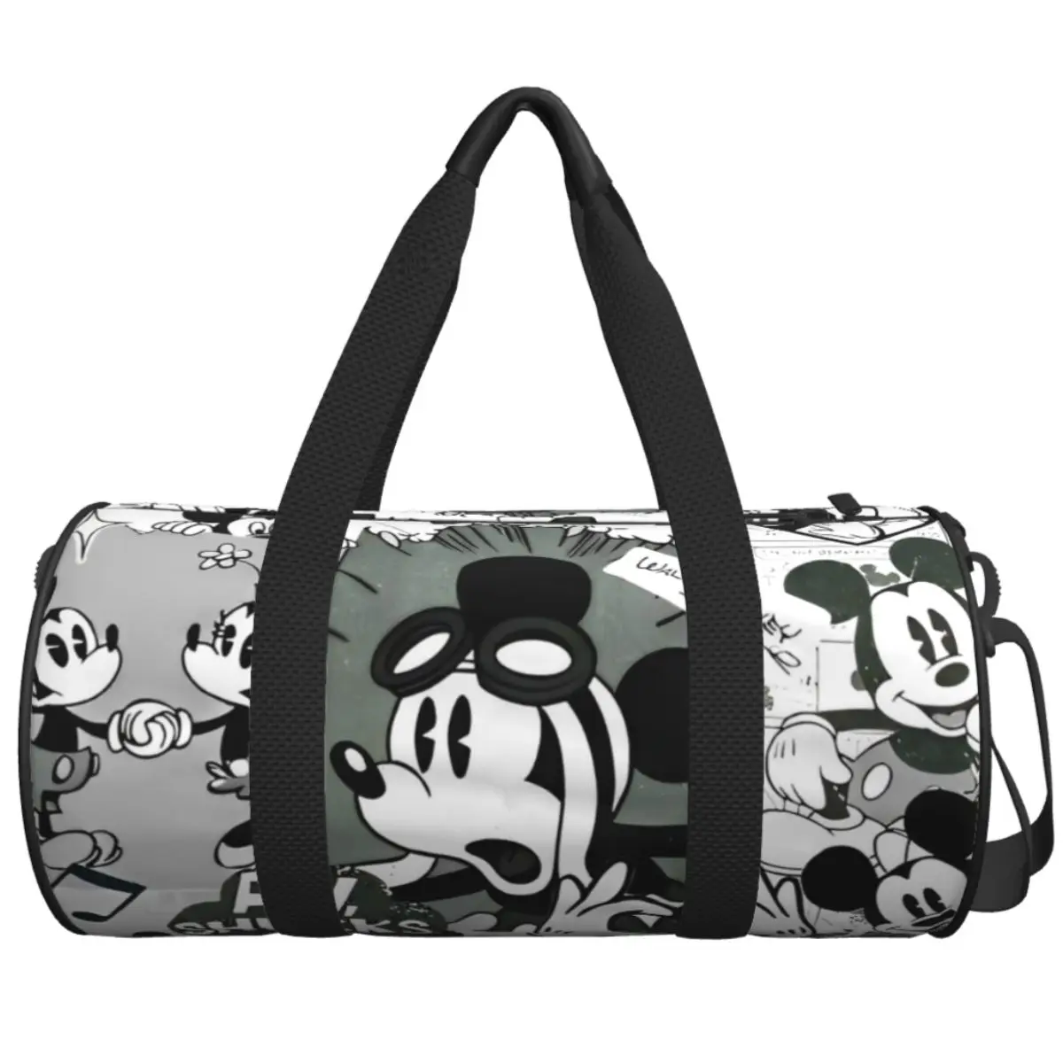 

Mickey Minnie Mouse Travel Bag Cute Cartoon Large Capacity Sport Bags Outdoor Couple Design Gym Bag Yoga Retro Fitness Bag