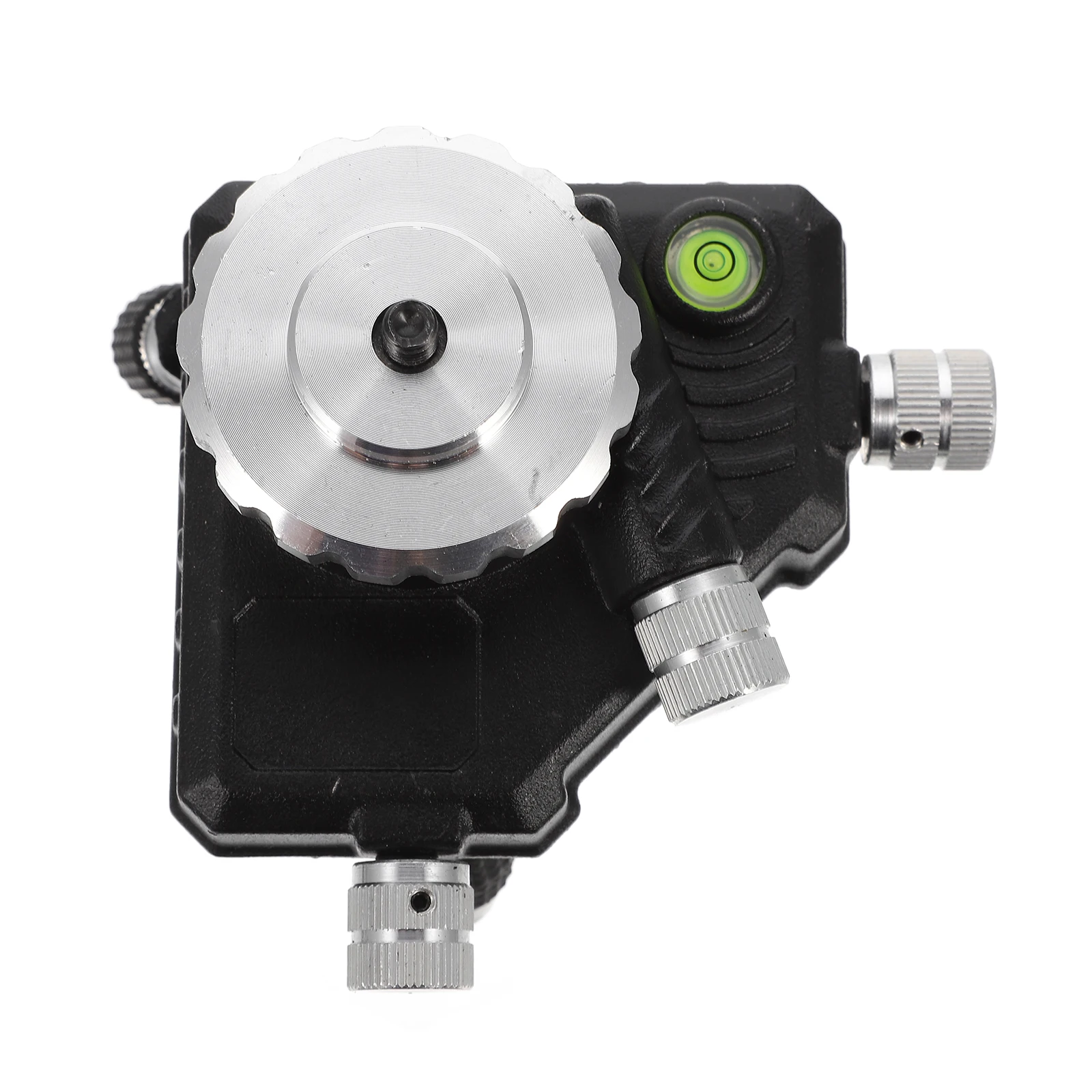 

Aluminum Level Pivoting Base 360 Degree Rotation Level Bracket Adapter Horizontal Vertical Adjustment