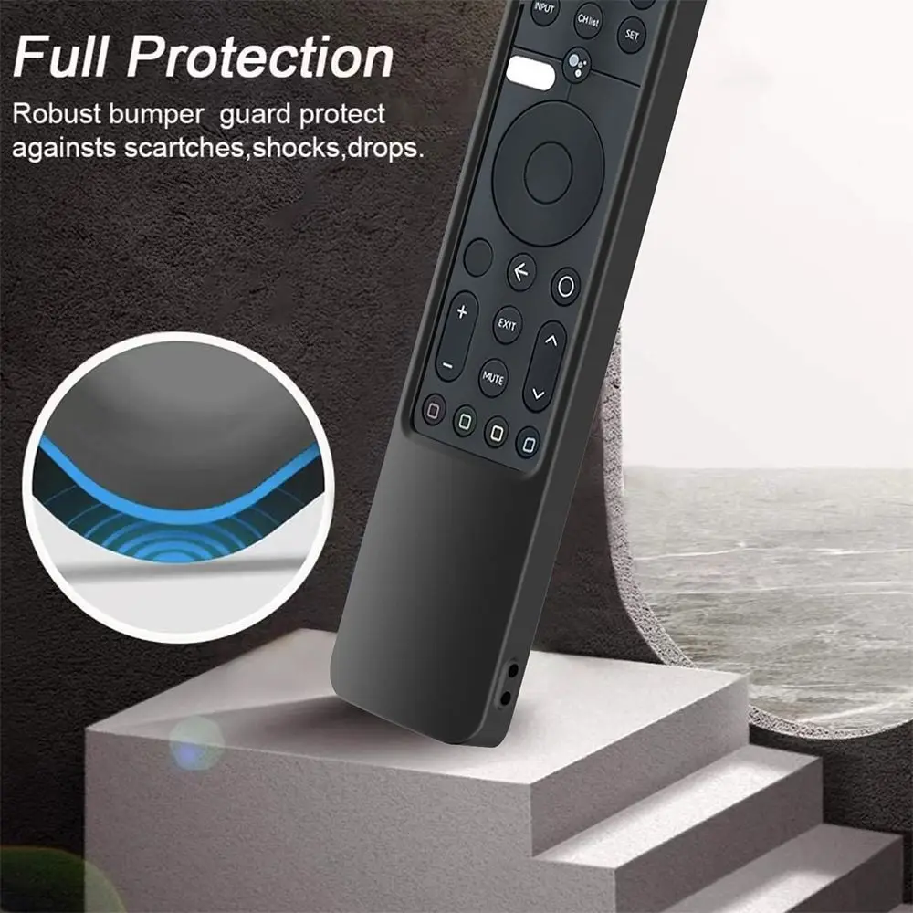 Shockproof Home Accessories Plain Color Silicone TV Stick Cover Remote Control Case Protective Case For Xiaomi P1