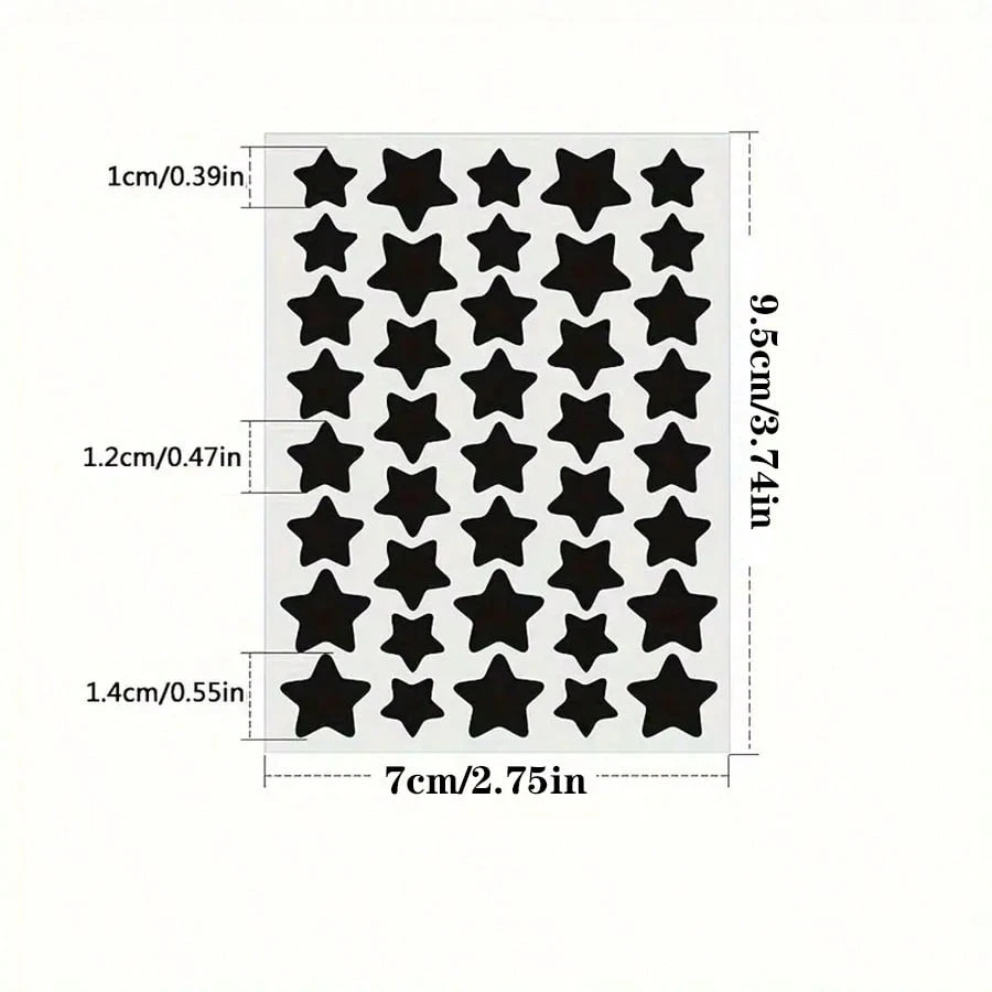 480pcs/12 Sheets, 240pcs/6 Sheets, 40pcs/1 Sheet, Face Star Stickers, Halloween Decorative Stickers, Christmas Decorative Sticke - view 6