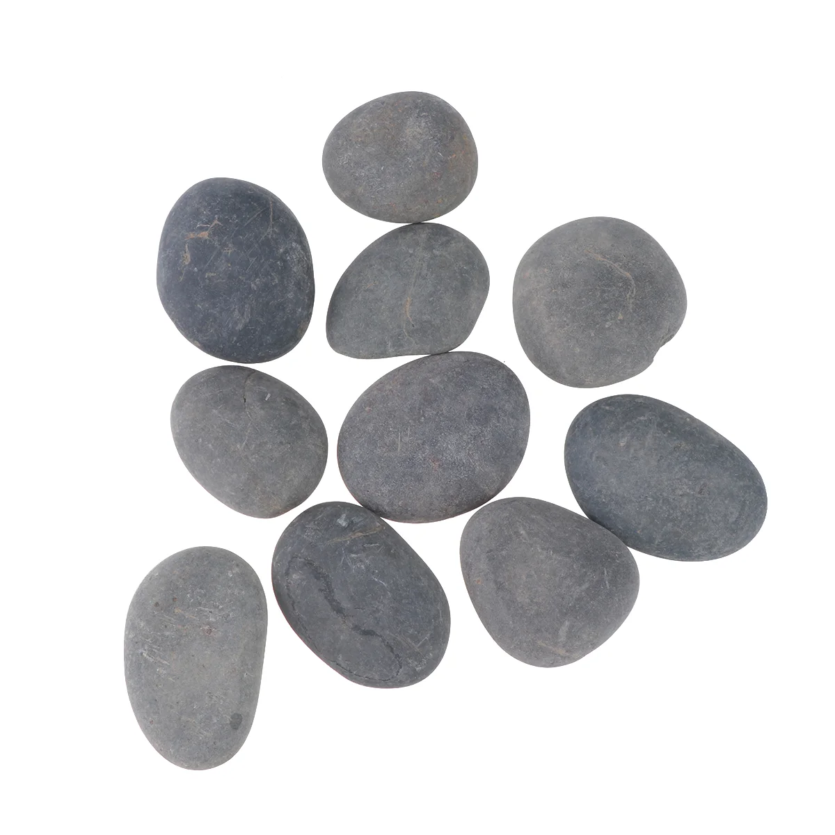 10 PCS Cartoon Cobblestone Child Rock Simple Painting Flat Stones for Pebble Rocks and