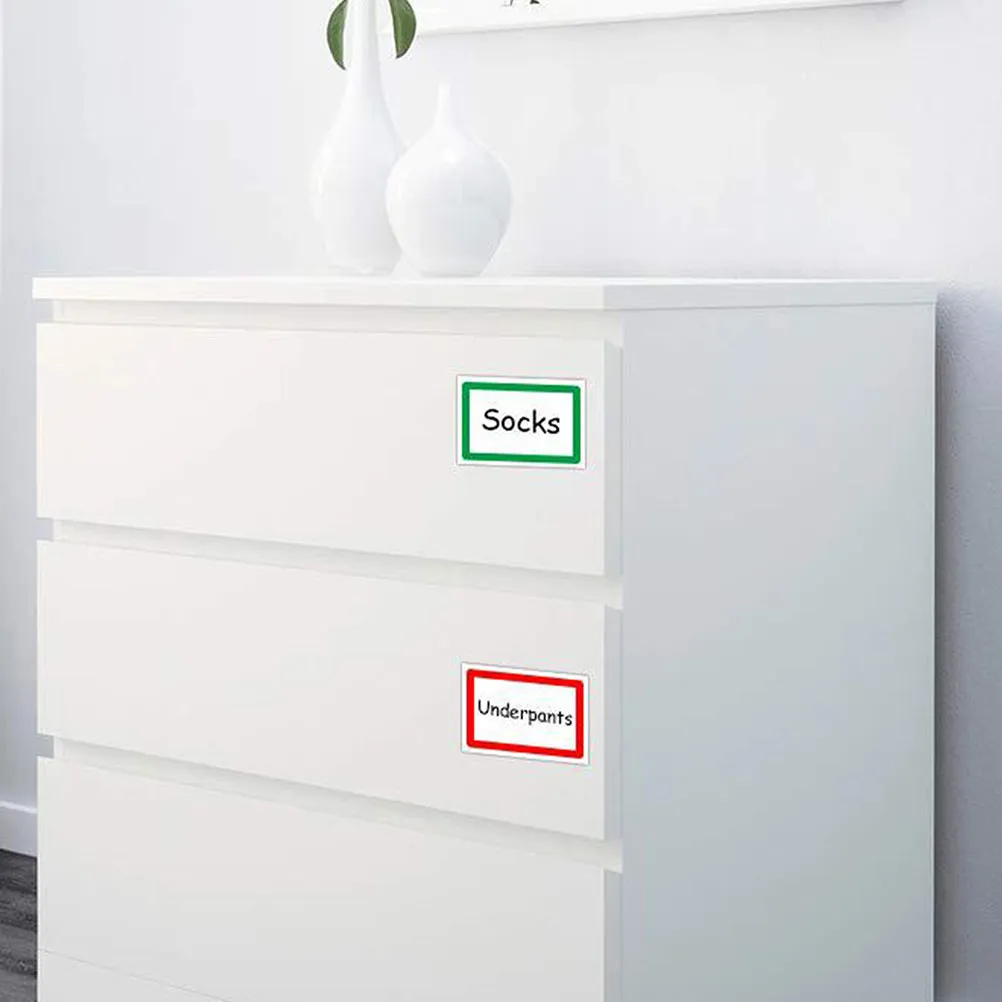 

1 Roll Blank Name Tag Stickers DIY Adhesive Labels for Home Office School Colorful Classification Mark Decals Easy Peel Stick