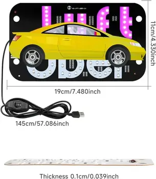 10 best sales Uber LED-Schild für Autos - №6