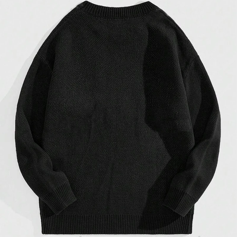 

Y2k Vintage Pullover Retro Painting Anime Demon Men Casual Sweater Streetwear Sweater Knitted Sweater Hip Hop Knitted Graphic