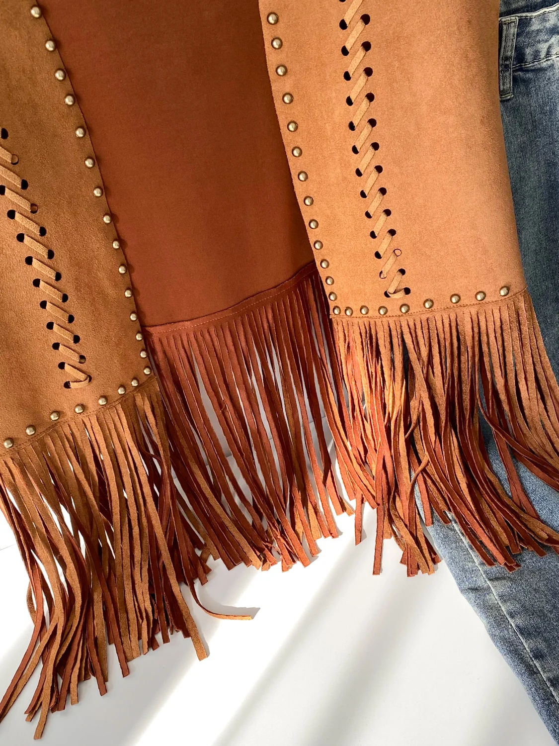 Vaion Sle Heavy Work Lemon Hollow Design Svel Vest da donna Faionable Nappa Or Top per i pendolari autunnali