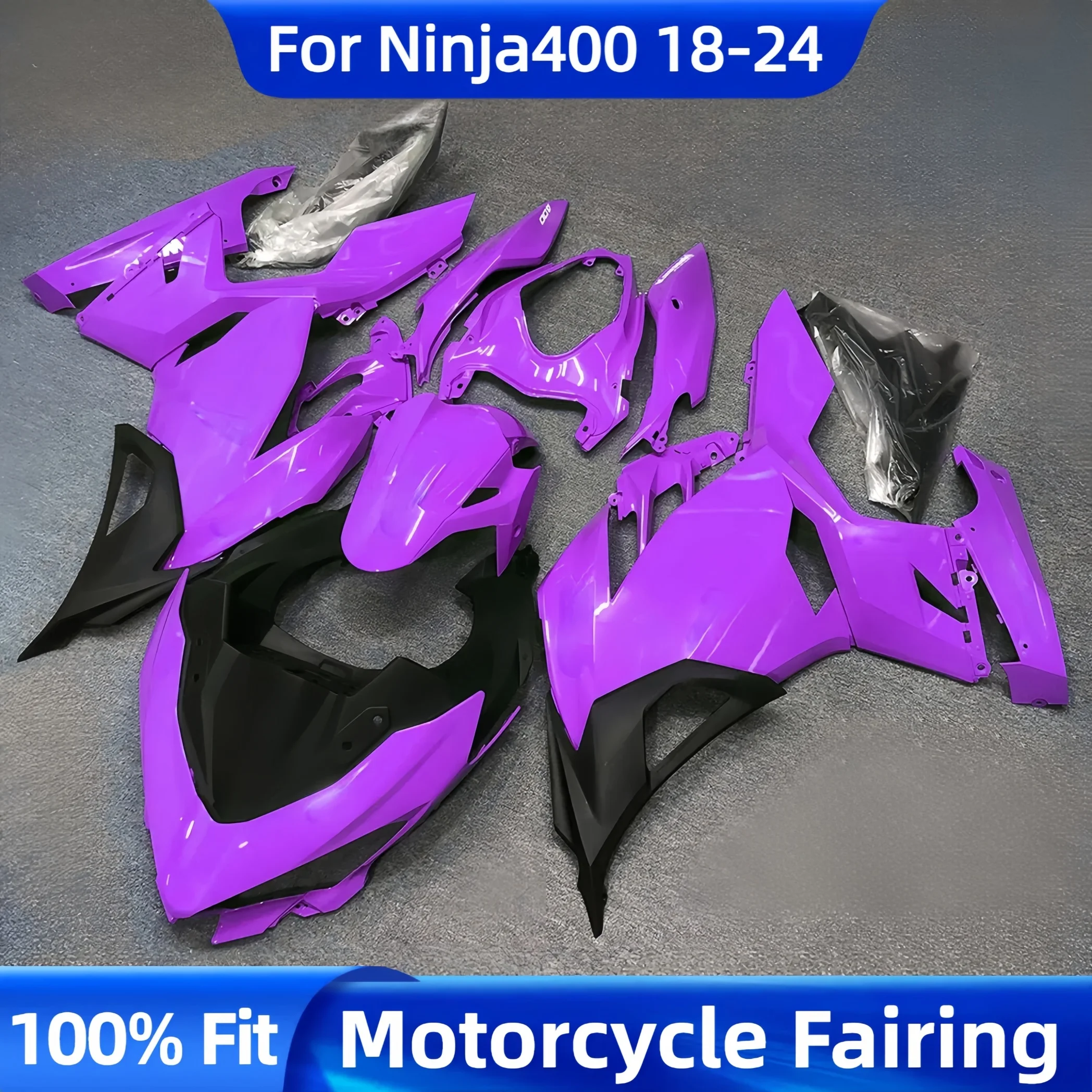 For KAWASAKI EX400 2018 - 2024 Motorcycle Full Body Fit Fairing For Kawasaki Ninja400 2018 2019 2020 2021-2024 Full Fairing