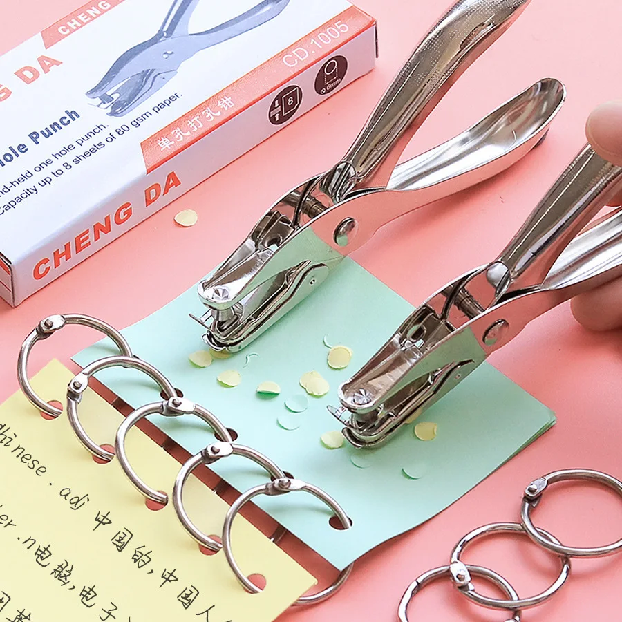 

Дырокол на одну с ручкой, сверхмощный дырокол на одну отверстие, ручной металлический дырокол для офисных школьных принадлежностей, можно использовать А3, А4