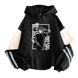 Japan Anime Jujutsu Kaisen Plus Size Hoodies Zenin Maki Manga Anime Autumn Winter Warm Clothes Harajuku Pullover Hooded Tops