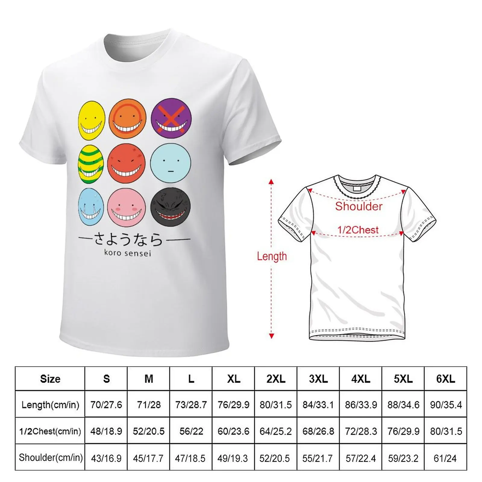 KORO SENSEI T-Shirt plus sizes shirts graphic tees cute clothes graphics Men's t-shirts