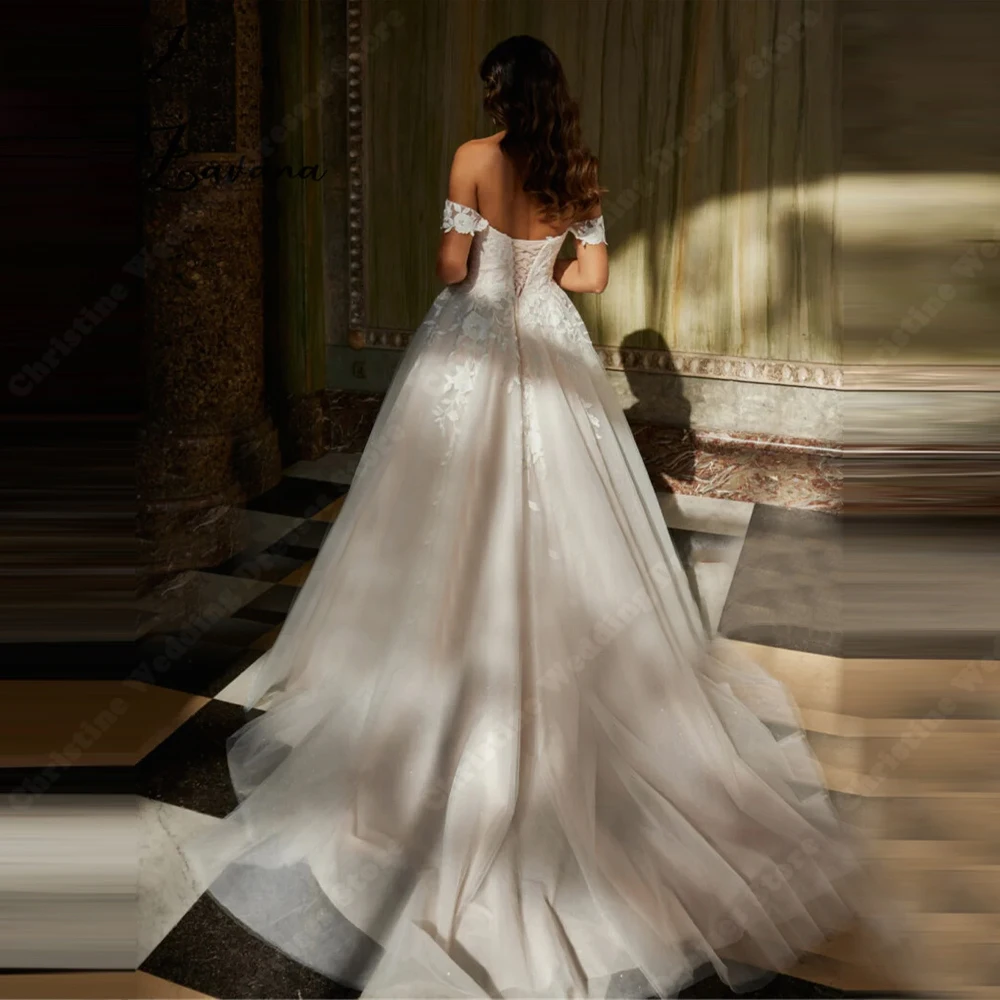 Abiti da sposa da donna senza maniche con spalle scoperte Abiti da sposa con glitter brillanti Lunghezza lavata Abiti da festa Abiti da sposa personalizzati