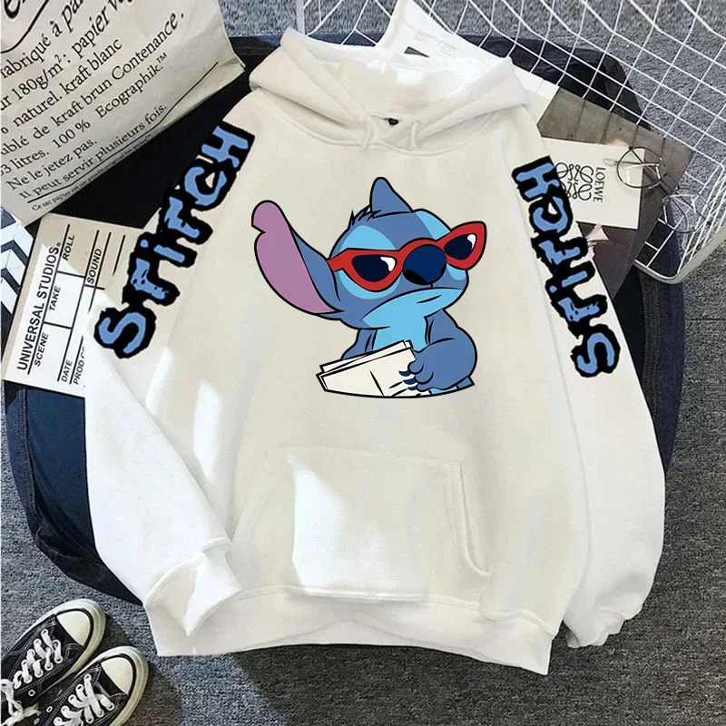 Disney Lilo Stitch Herfst Dames Hoodie Lange Mouwen Vrouwen Y2k Kleding Casual Vrouwelijke Hoodies Sweatshirt