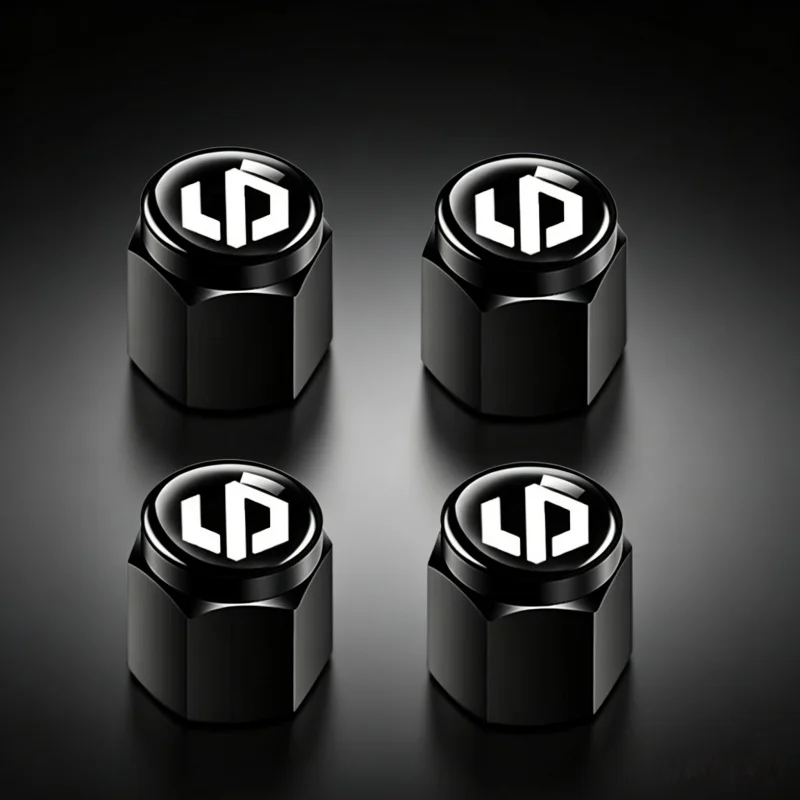 Auto 4Pcs Alloy Tire Valve Stem Caps For Leapmotor C10 C11 C16 T03 B10 Wear‑Resistant Wheel Air Valve Protector Accessories