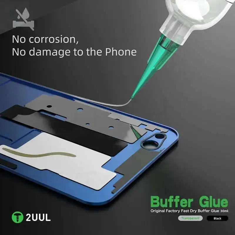 Sostituzione dello schermo colla tampone ad asciugatura rapida originale di fabbrica 30ML per strumenti di riparazione della pasta della copertura posteriore del telaio centrale del telefono cellulare 2UUL