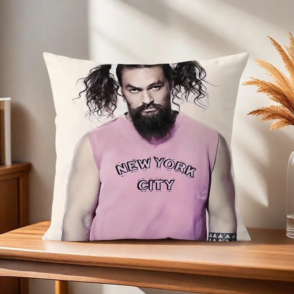 Jason Momoa Kissenbezug für Zuhause, Sofa, Wohnzimmer, Büro, Café, Auto – Detail 5