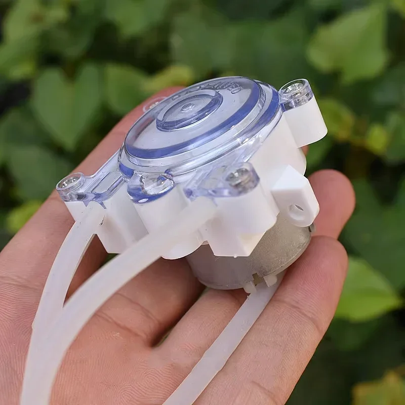 Micro Peristaltic Pump DC 6V-12V Small Mini 500 Geared Motor Dosing Liquid Water Squeeze for Lab Ink Sampling Pump