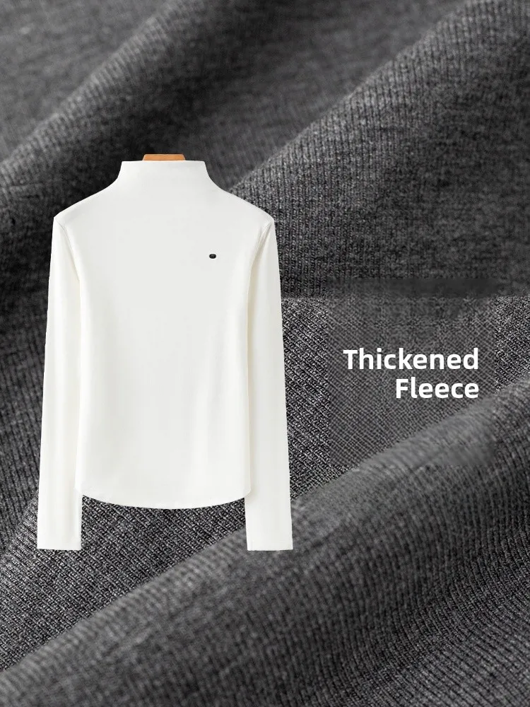 เสื้อยืดแขนยาวผู้หญิง ดีไซน์เข้ารูป สำหรับฤดูใบไม้ร่วงและฤดูหนาว ใส่เป็นเสื้อตัวในหรือเสื้อตัวนอก นุ่มสบาย