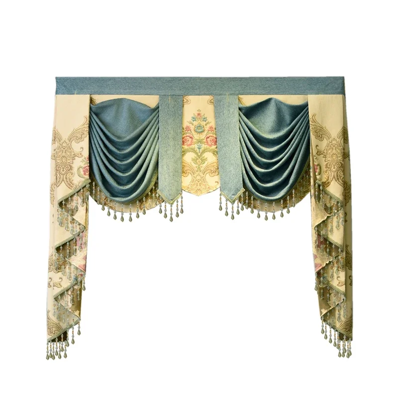 24 style Luxury custom valance Used for curtains at the top (Buy VALANCE dedicated link/Not including Cloth curtain and tulle)
