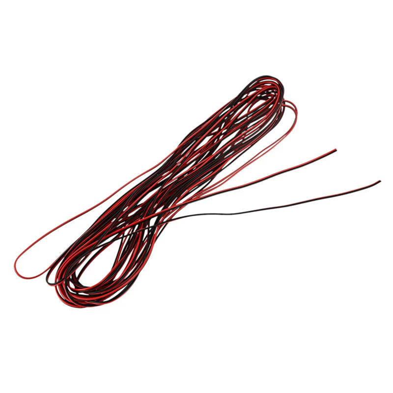 

ABKJ-3X 22 калибра 15 м красный черный провод на молнии AWG кабель питания заземление многожильный медный автомобиль