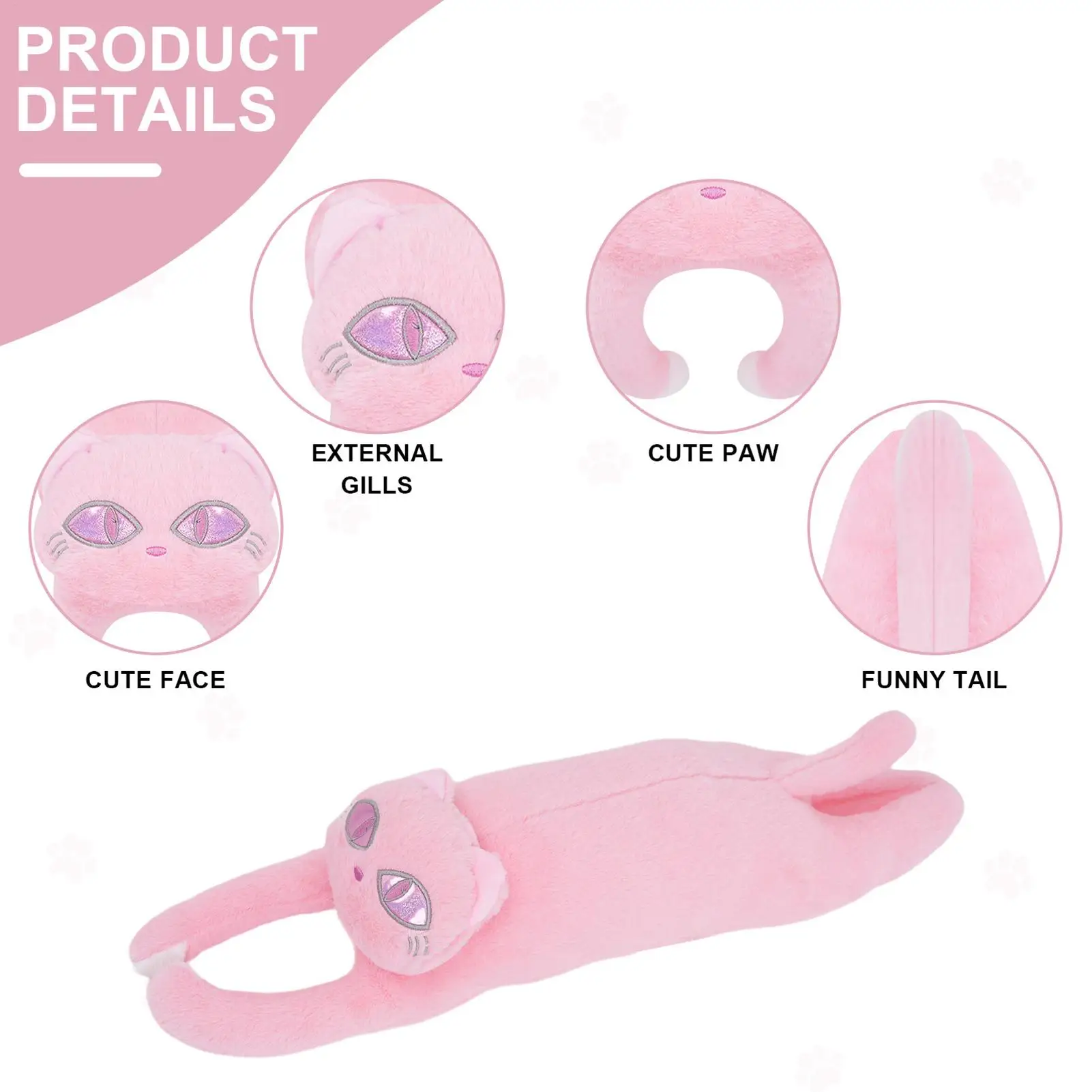 

Cute Heating Pad For Period Cramps USB Powered Cat Heated Pad Plush Animal Doll For Stomach Neck Shoulder Lower Back Travel