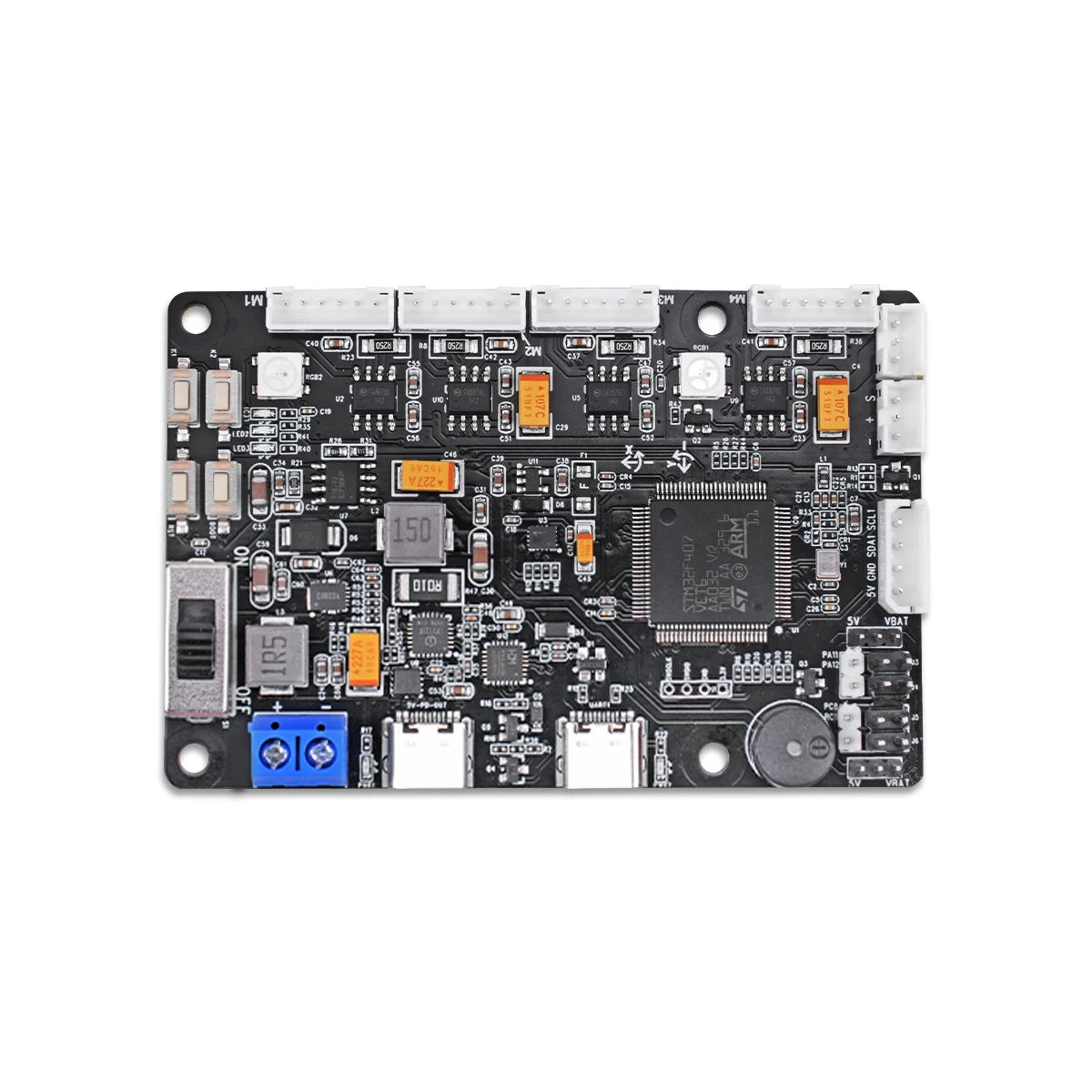 وحدة تحكم RRC Lite مع شريحة STM32 تدعم Raspberry Pi 5 المدمجة IMU 4 قنوات محرك التشفير منافذ المؤازرة والUSB