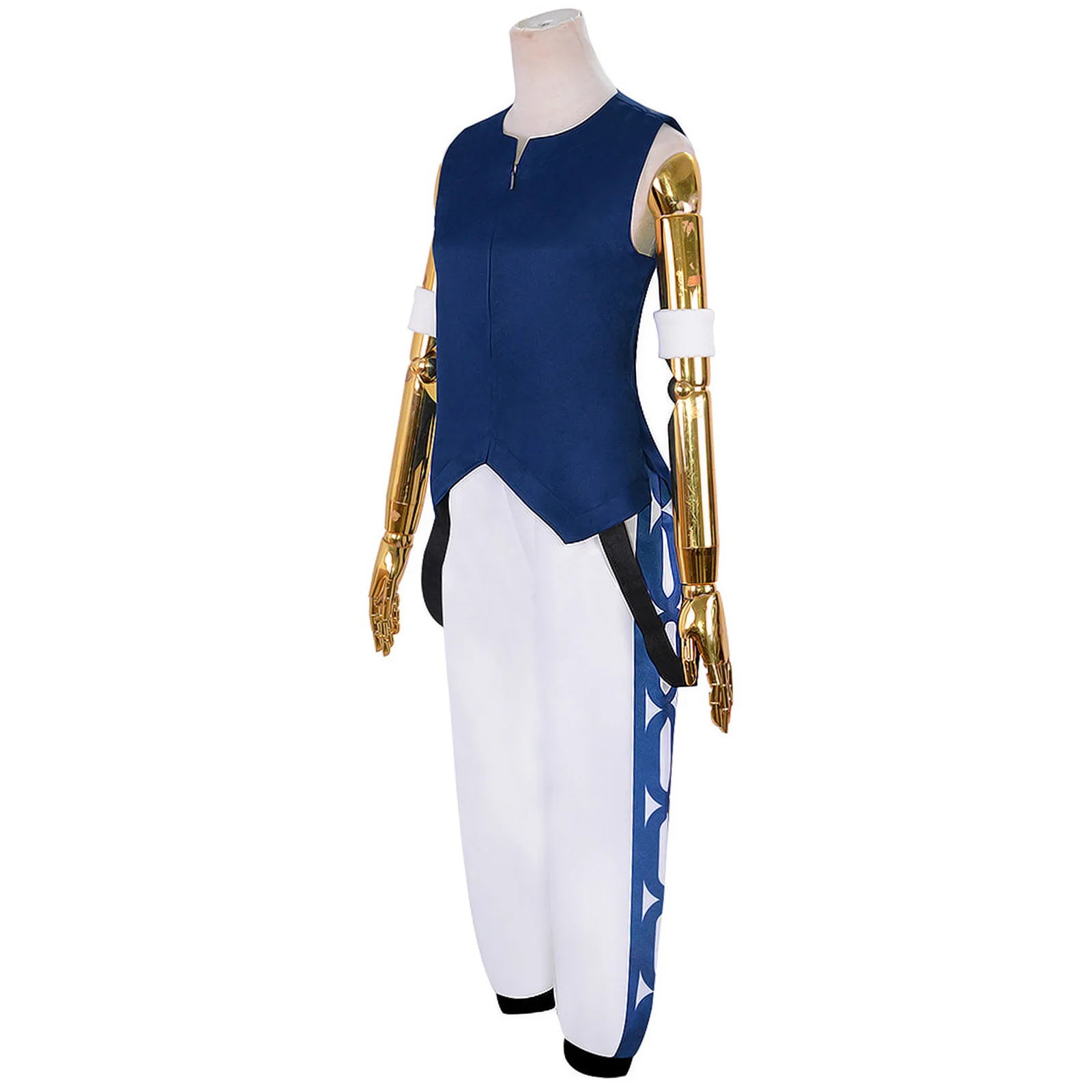 Anime Rimuru Tempest Strój Cosplay Peruka Anime Niebieska Koszula Spodnie Mundurek Garnitur Halloween Party Stroje do Gry