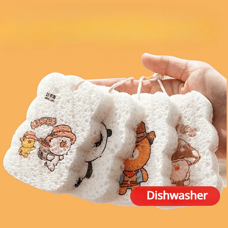 

Cotton Dishcloth Does Not Stick To Oil Kitchen Dishwashing Sponge Absorb More Water Washing Dishes Dishcloth Pot-brushing Towels