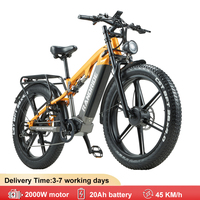 RANDRIDE YX80M-2 Electric Bike 2000W Double Motor 48V 20AH Battery 26\