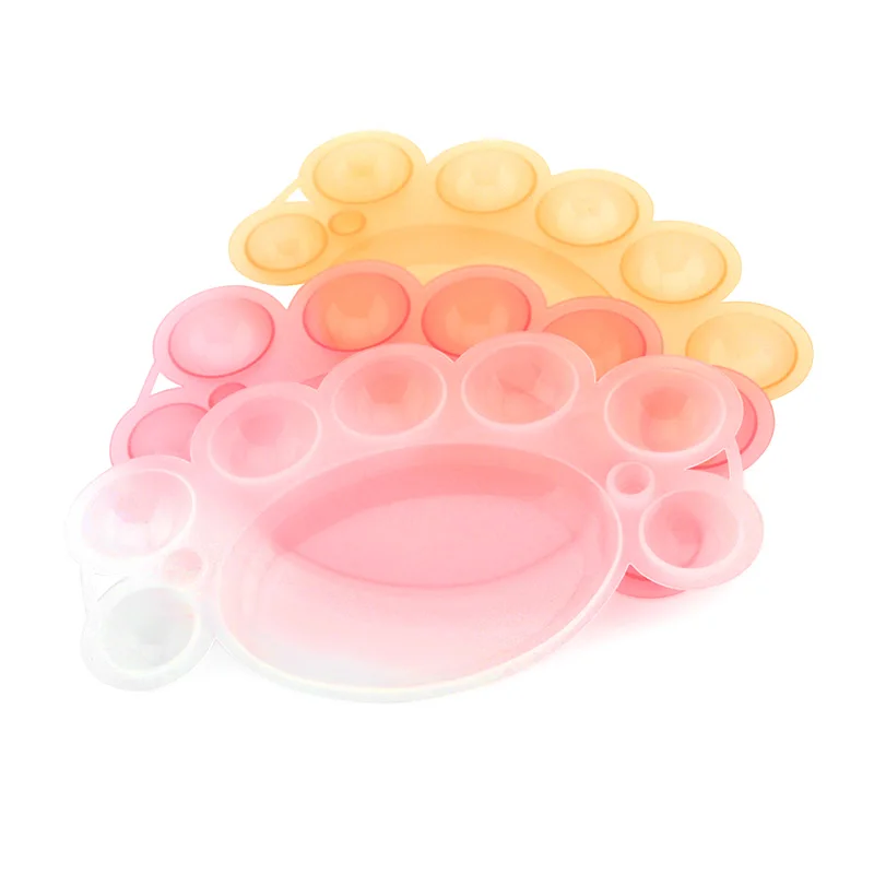 

Nail Color Palette Gel Polish Drawing Paint Plate Manicure High Quality Tools White Pink KADS Professional Nail Art Display