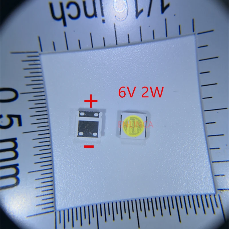 50-100pcs Only Original for LG LED 2W 6V / 1W 3V 3535 Cool Cold White LCD Backlight for TV Smd Led