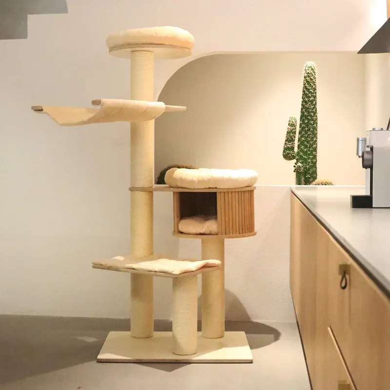 Wide Feline Scratcher, Space-saving Kitty Structure, Minimalist Wall Ledge, Roomy Pet Retreat